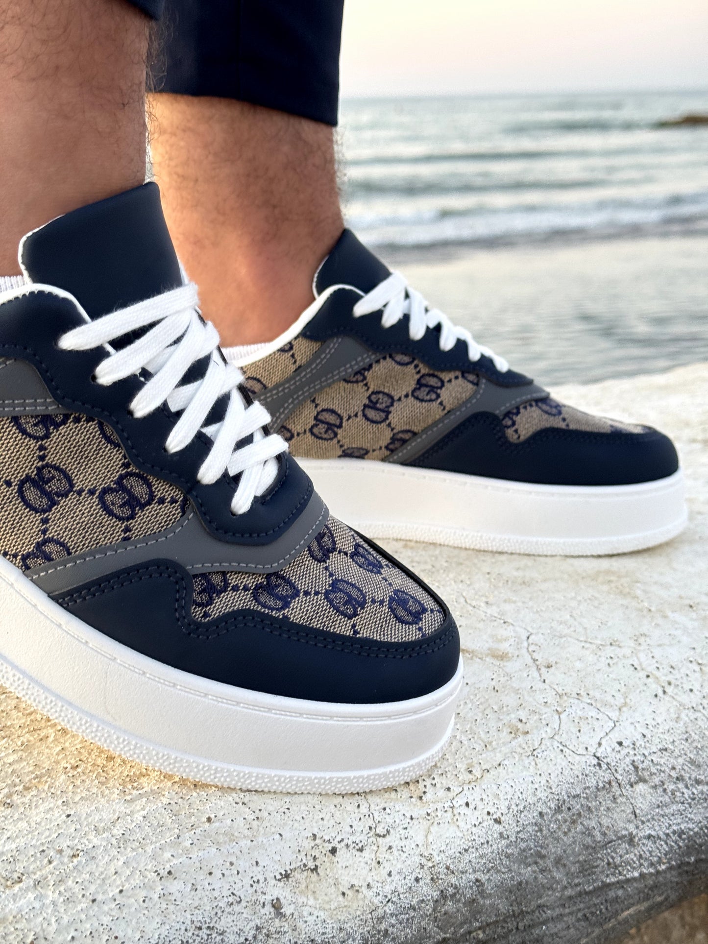 sneakers Dior tissu gucci