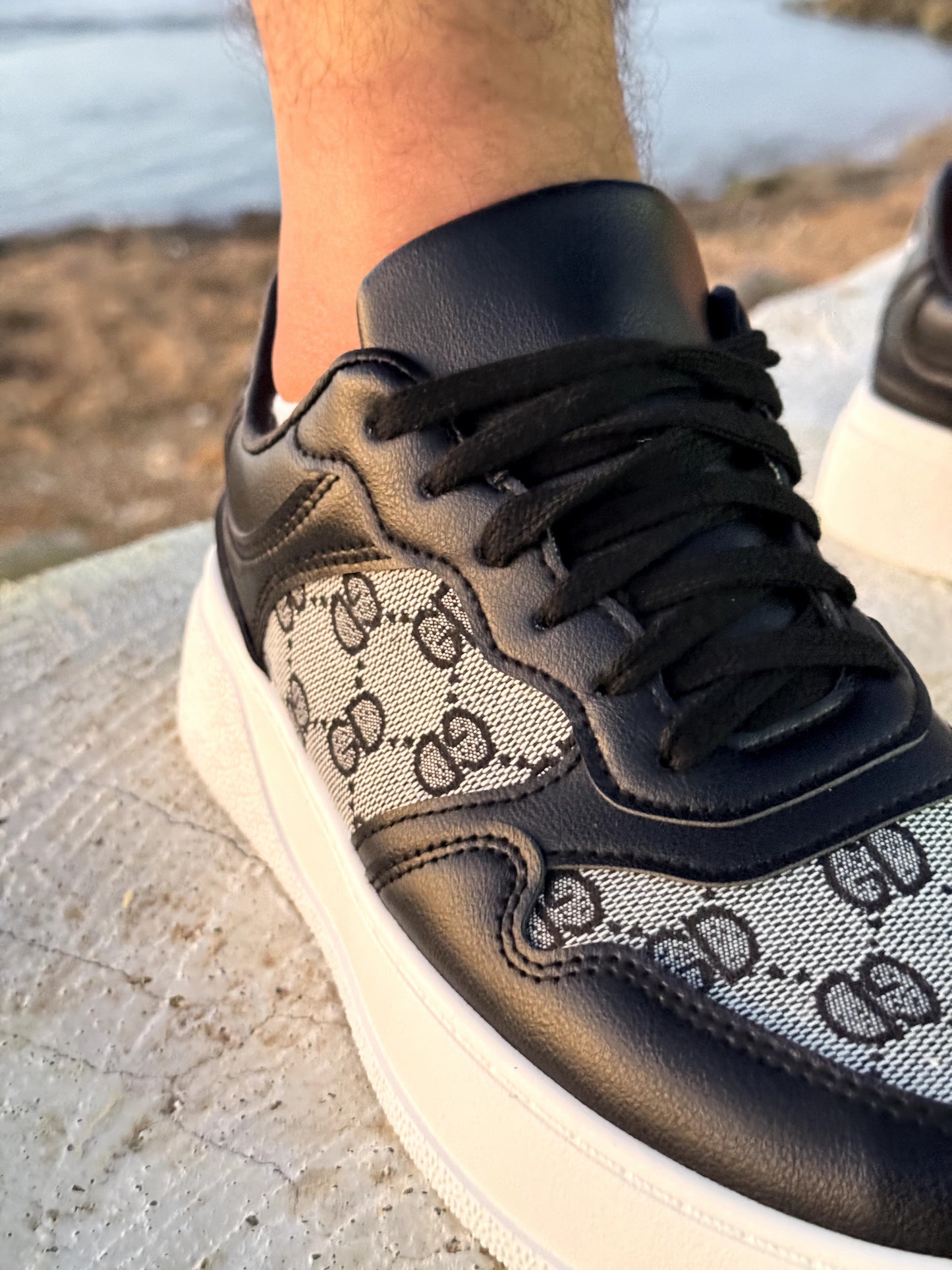 sneakers Dior tissu gucci