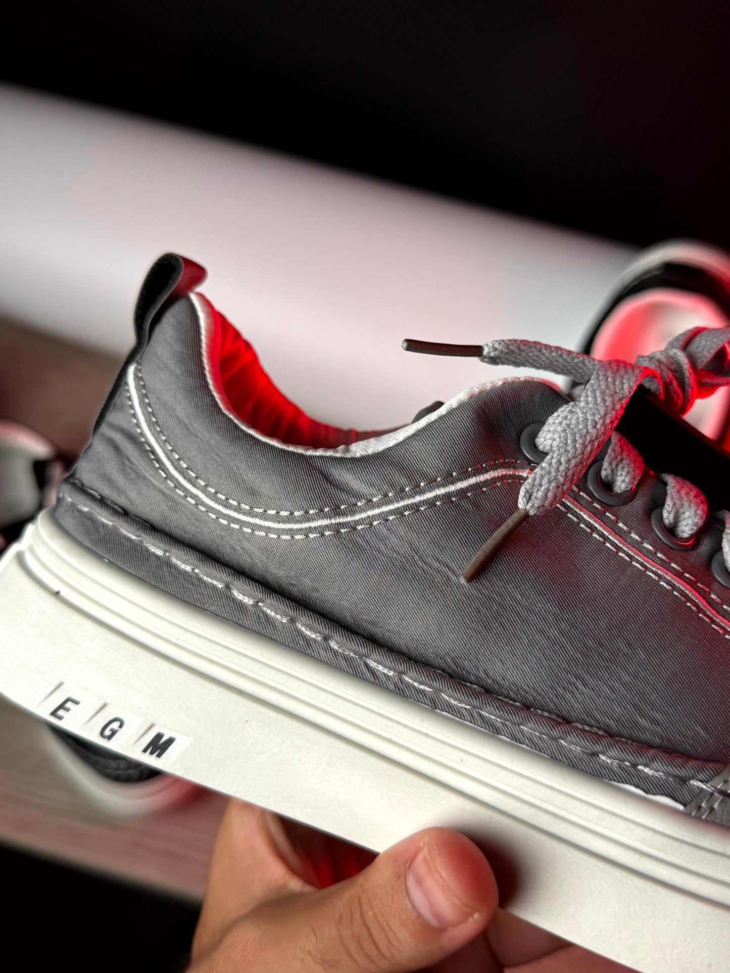 New sneakers fashion grey white