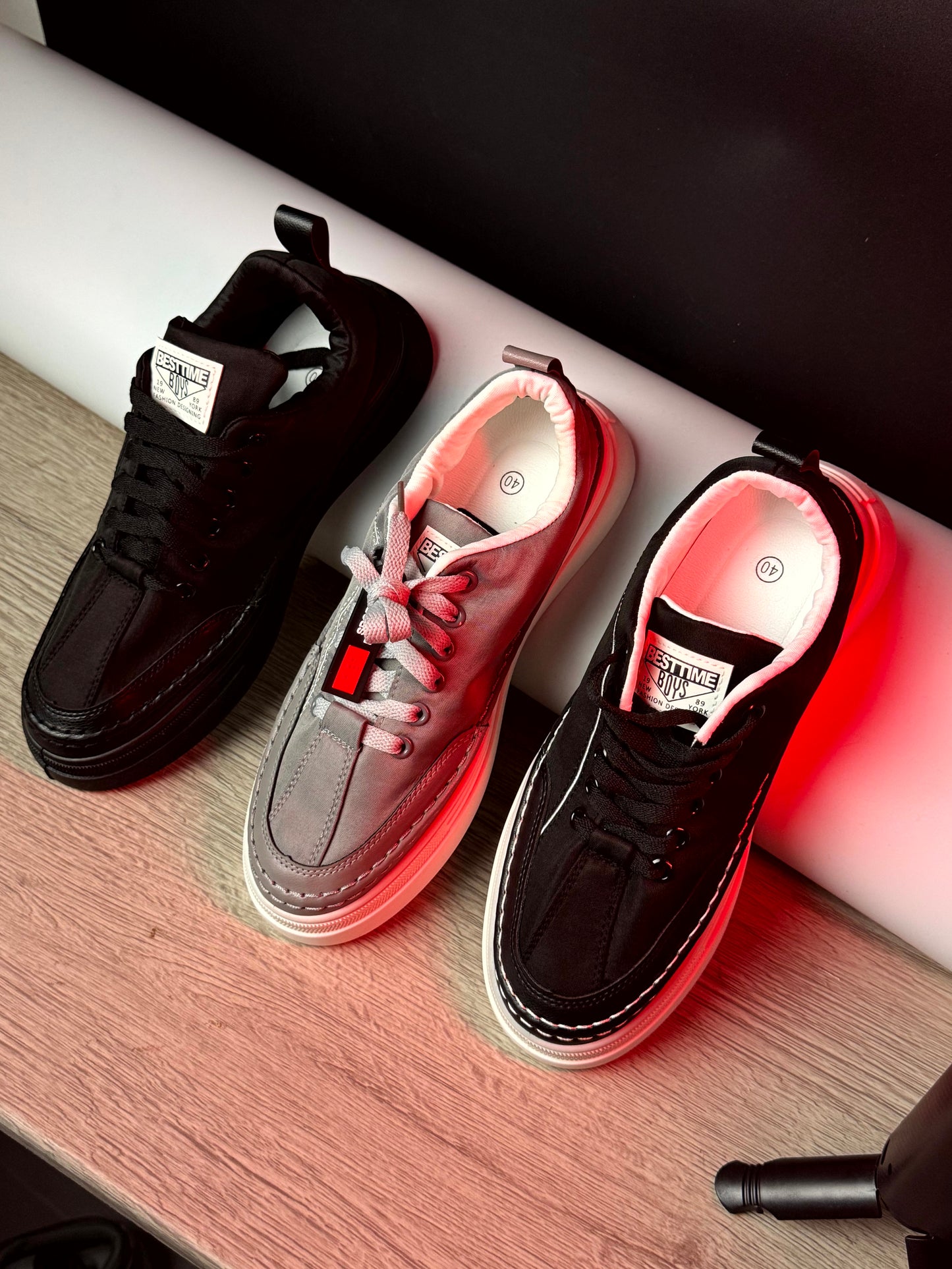 New sneakers fashion black black