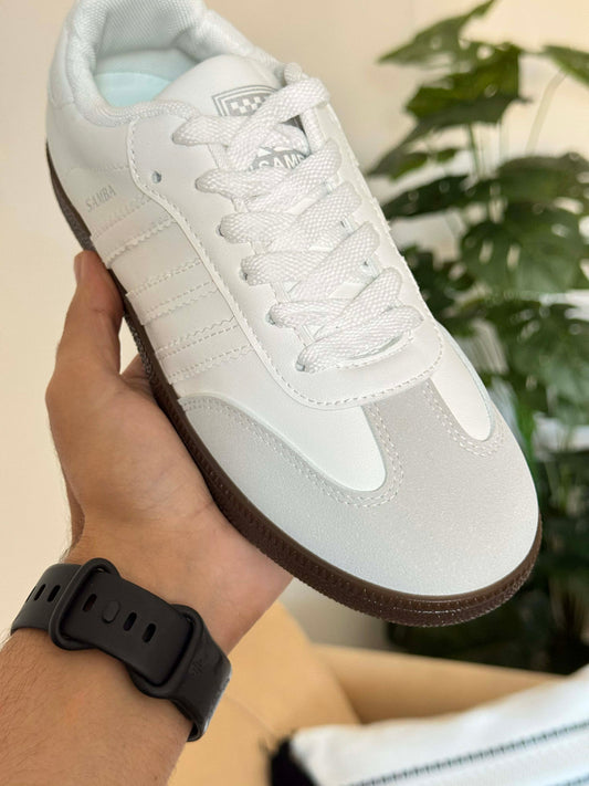 adidas samba white white