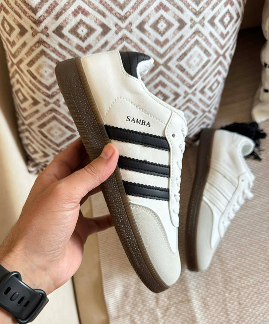 adidas samba white black