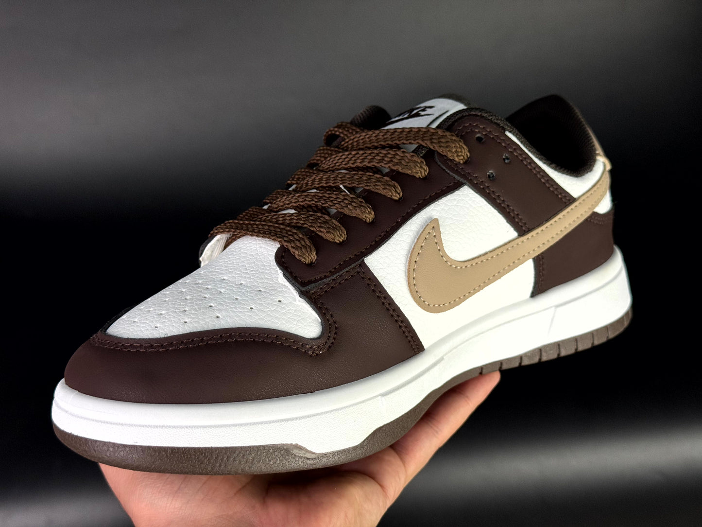 Nike dunk low dark brown new version (nike marron)