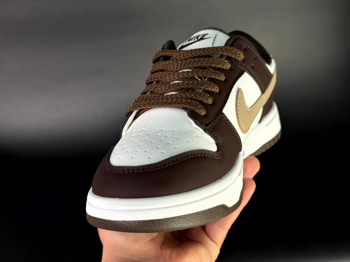 Nike dunk low dark brown new version (nike marron)