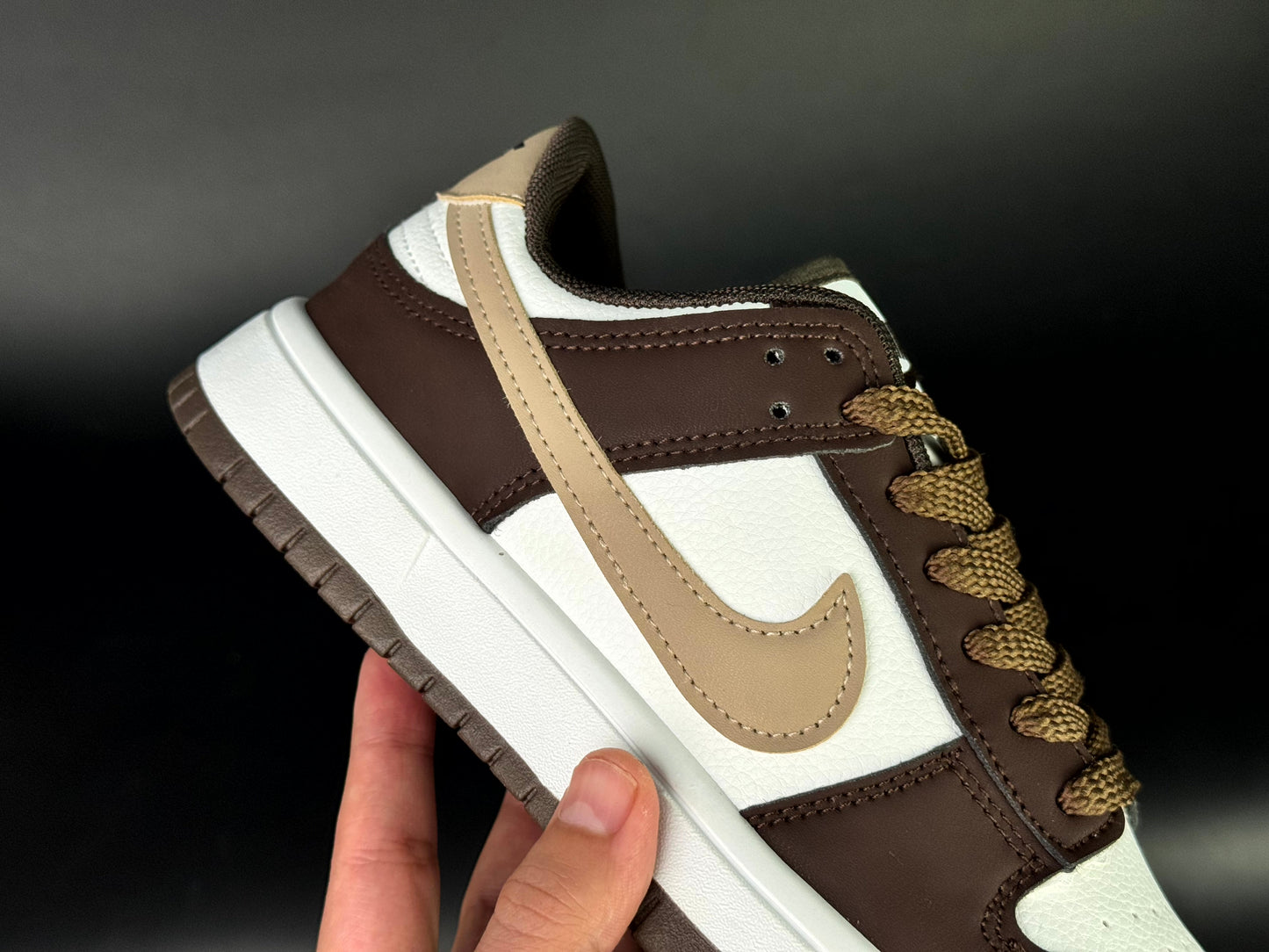 Nike dunk low dark brown new version (nike marron)