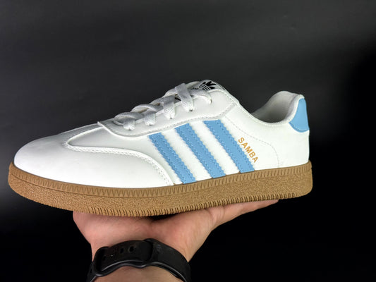 adidas samba blanche - bleu 36 - 40