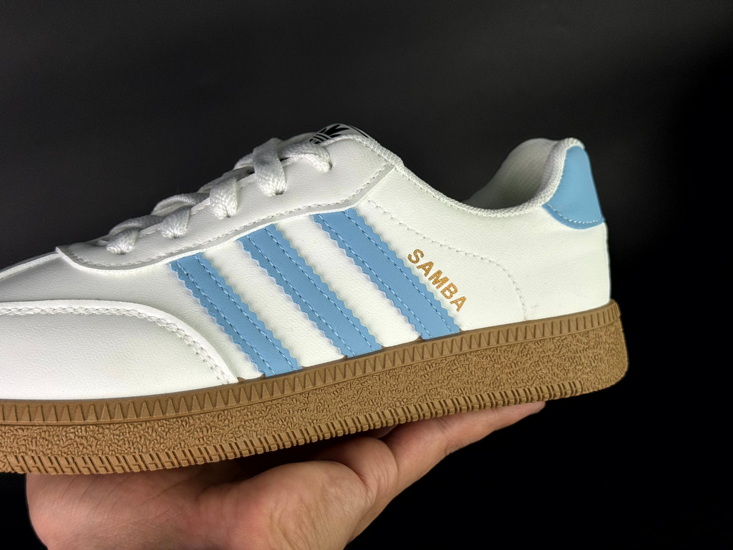 adidas samba blanche - bleu 36 - 40