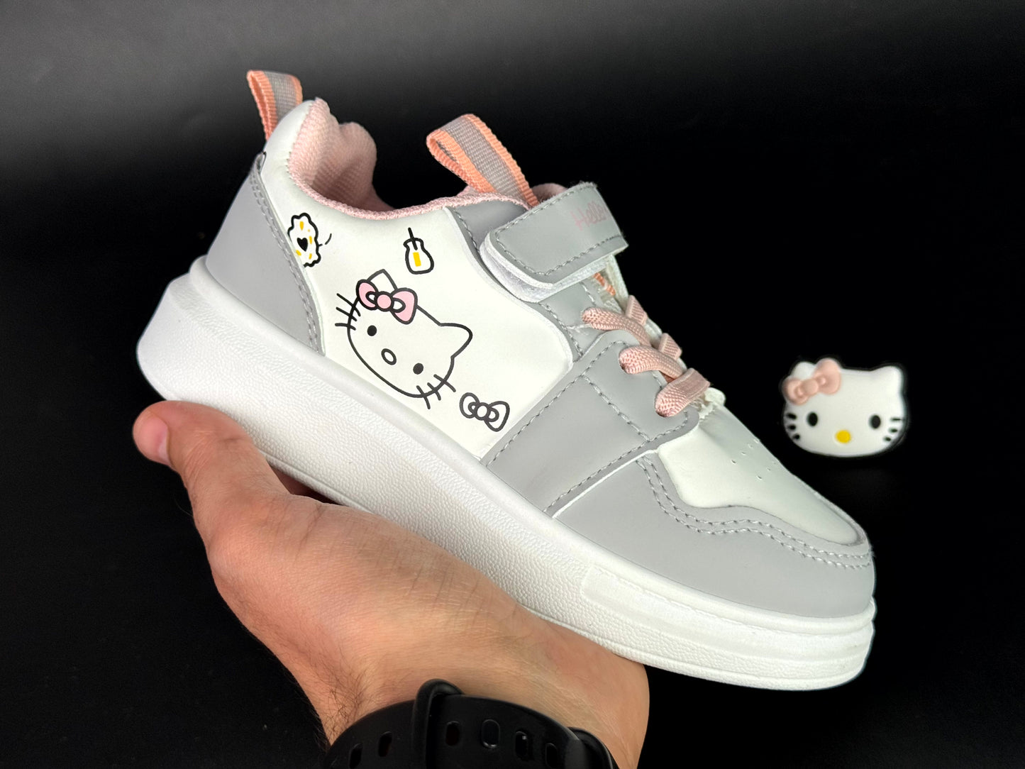 hello kitty grey pink