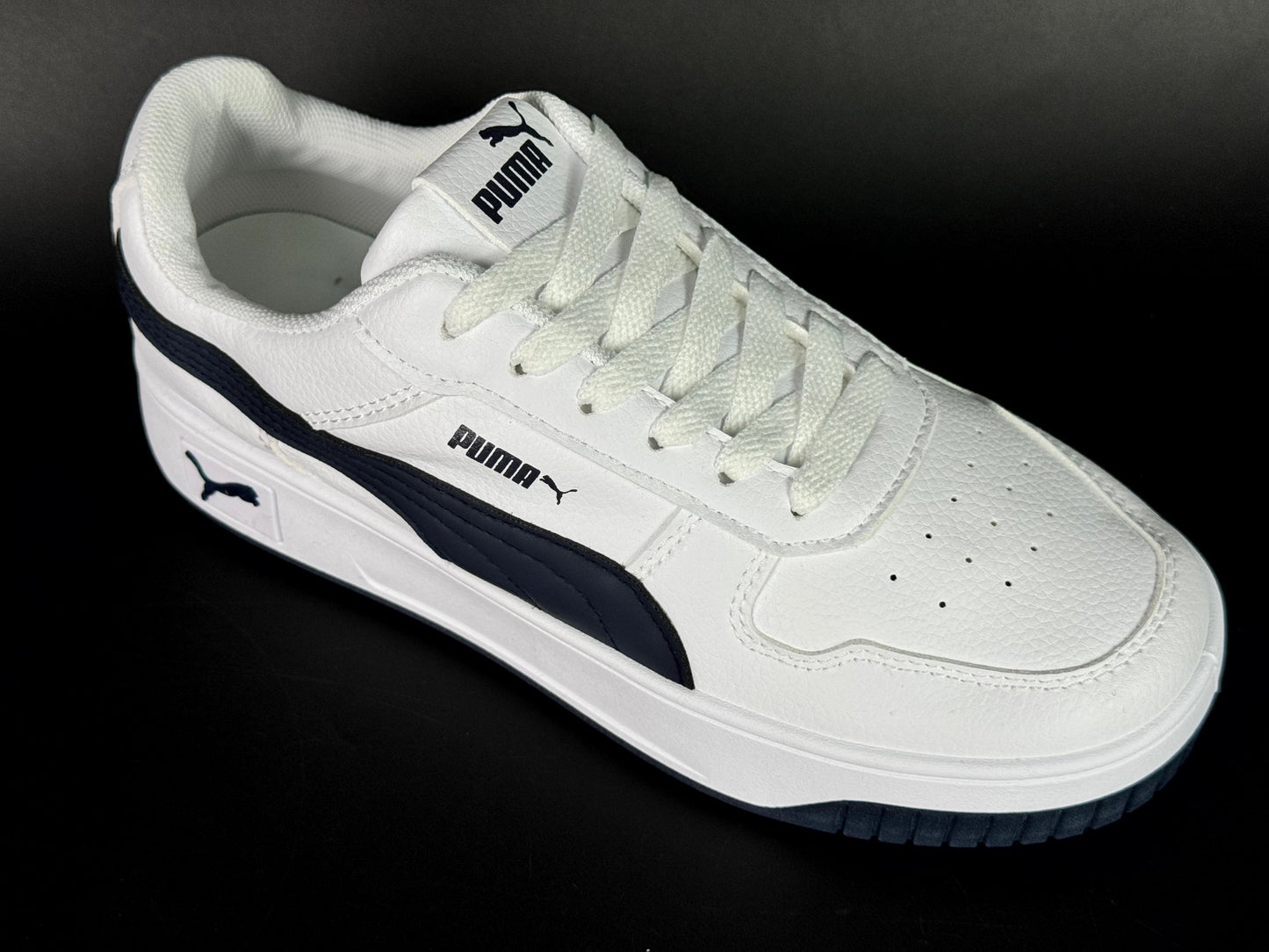 puma carina white/blue