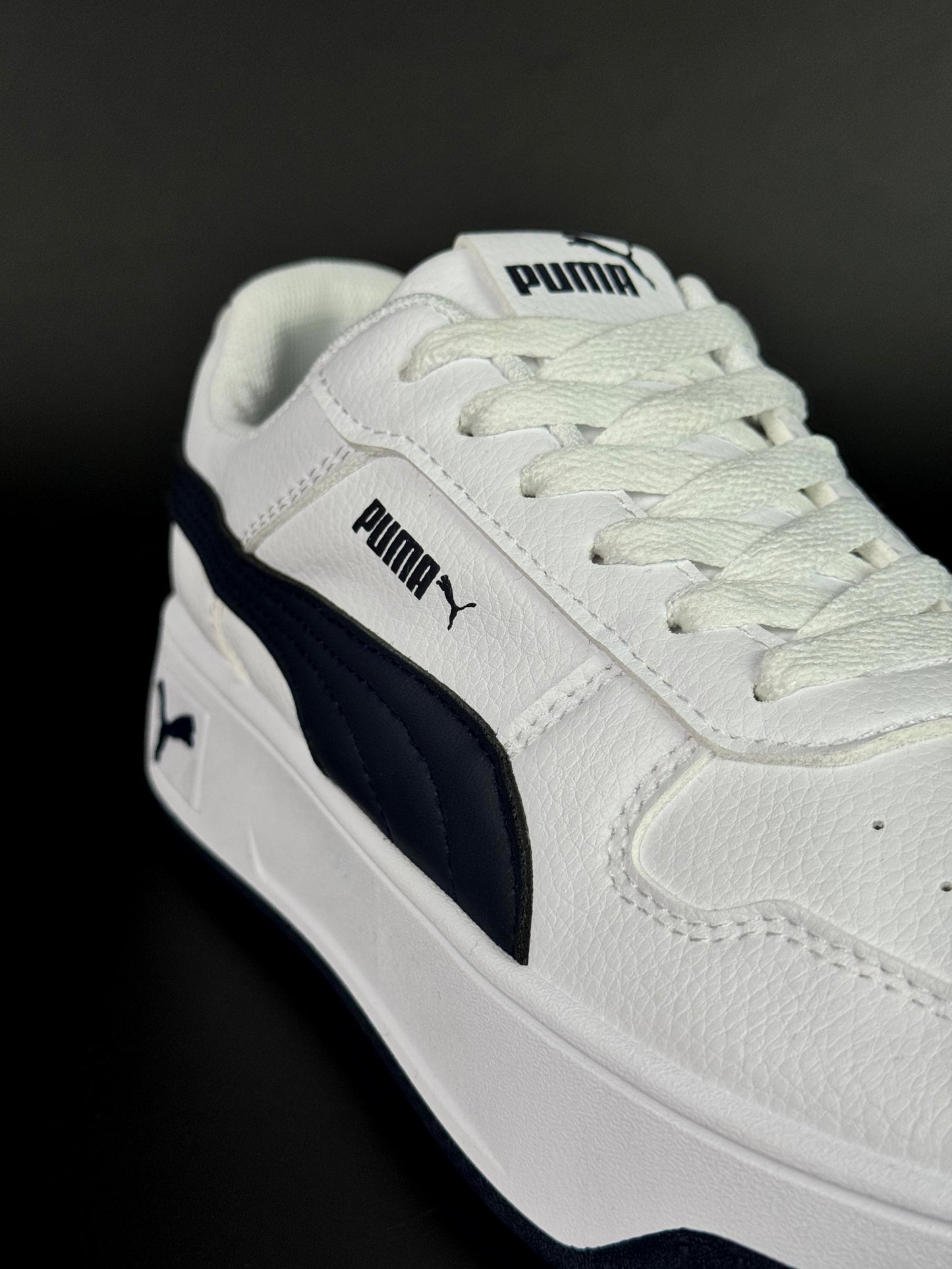puma carina white/blue