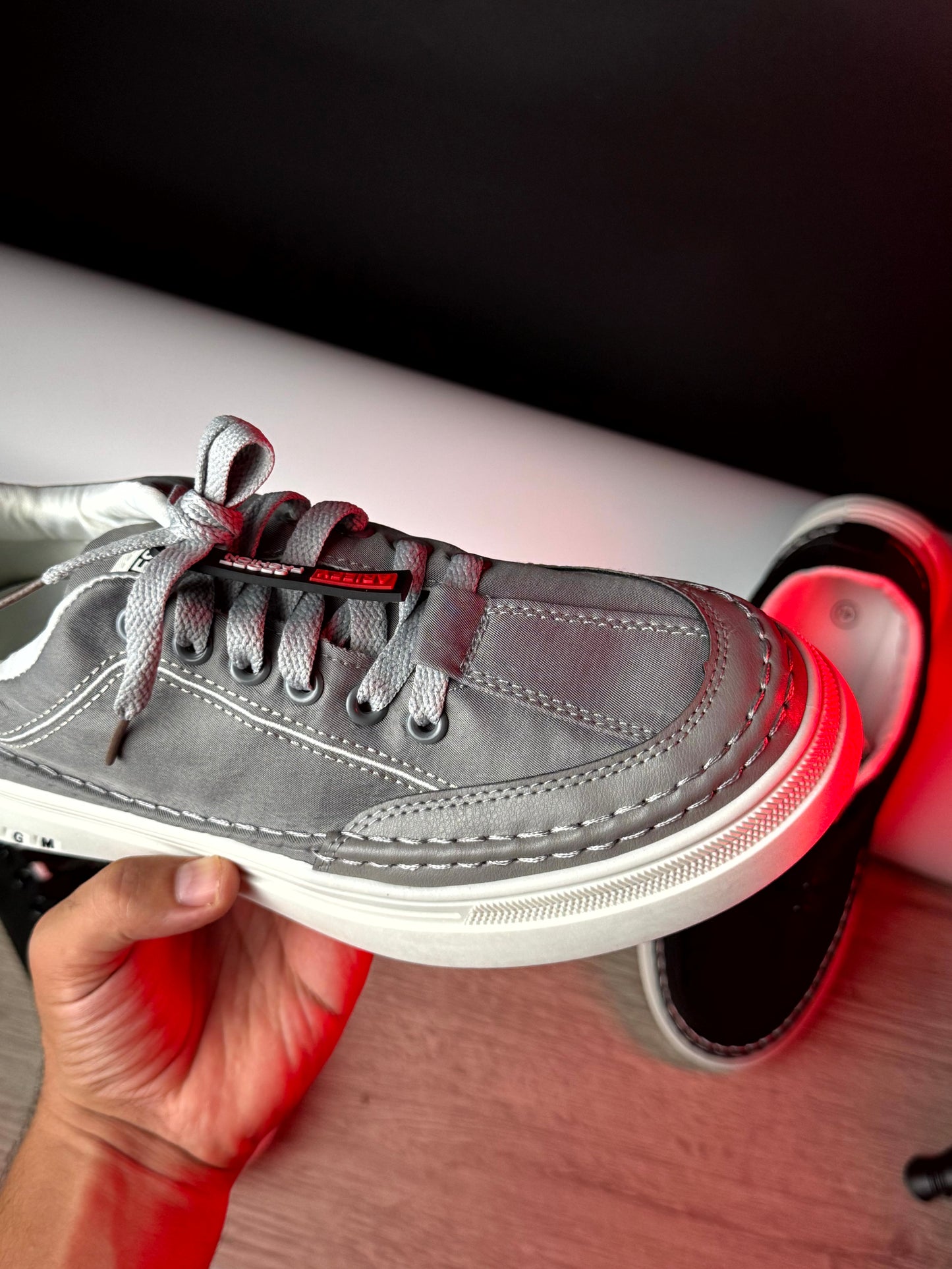 New sneakers fashion grey white