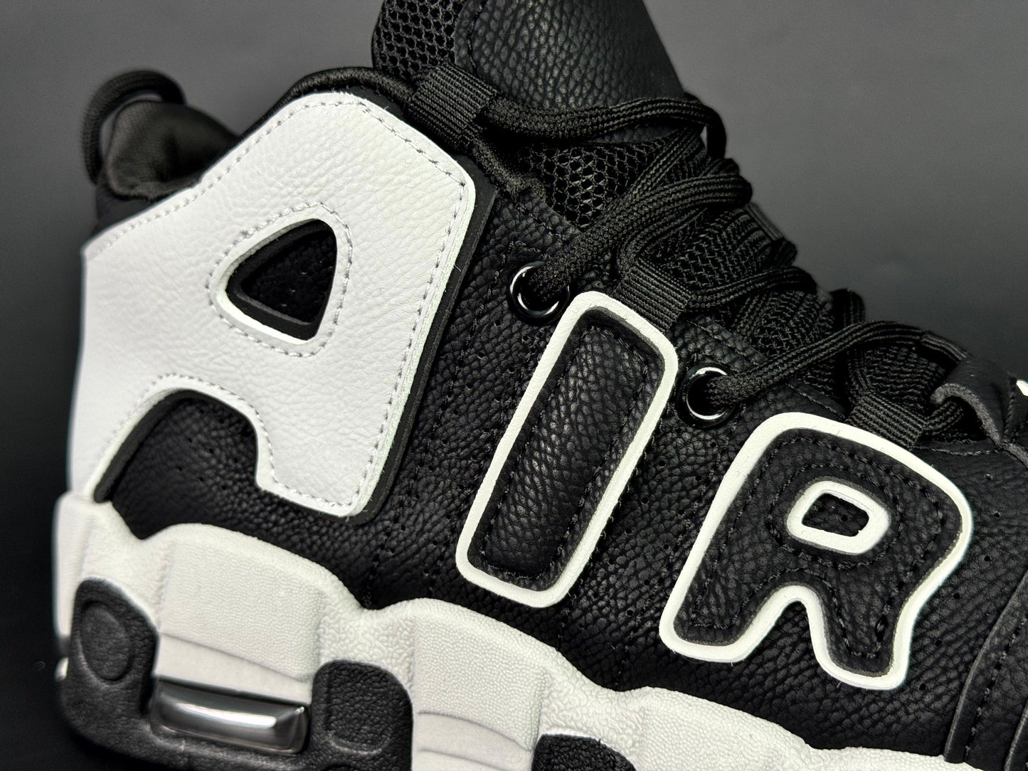 Nike air uptempo new black