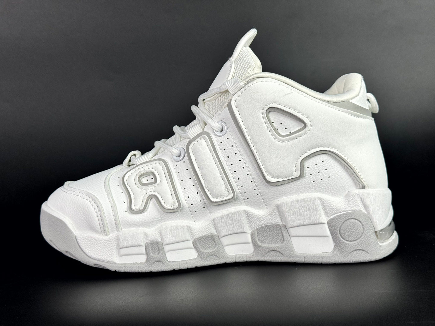 Nike air uptempo white/grey