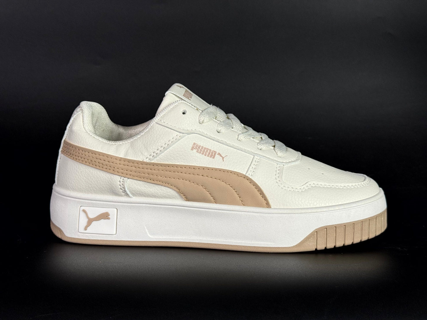 puma carina white/brown