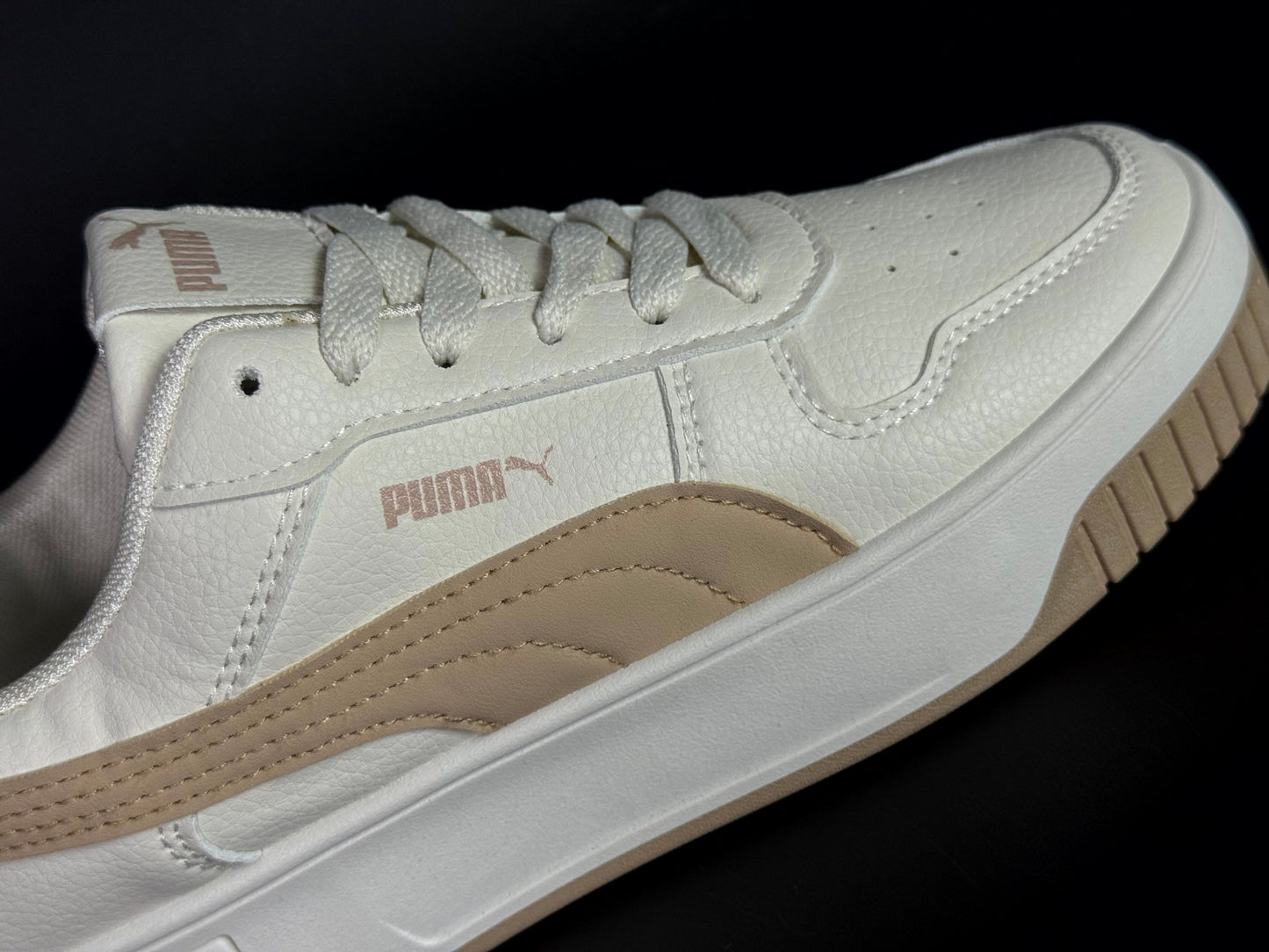 puma carina white/brown