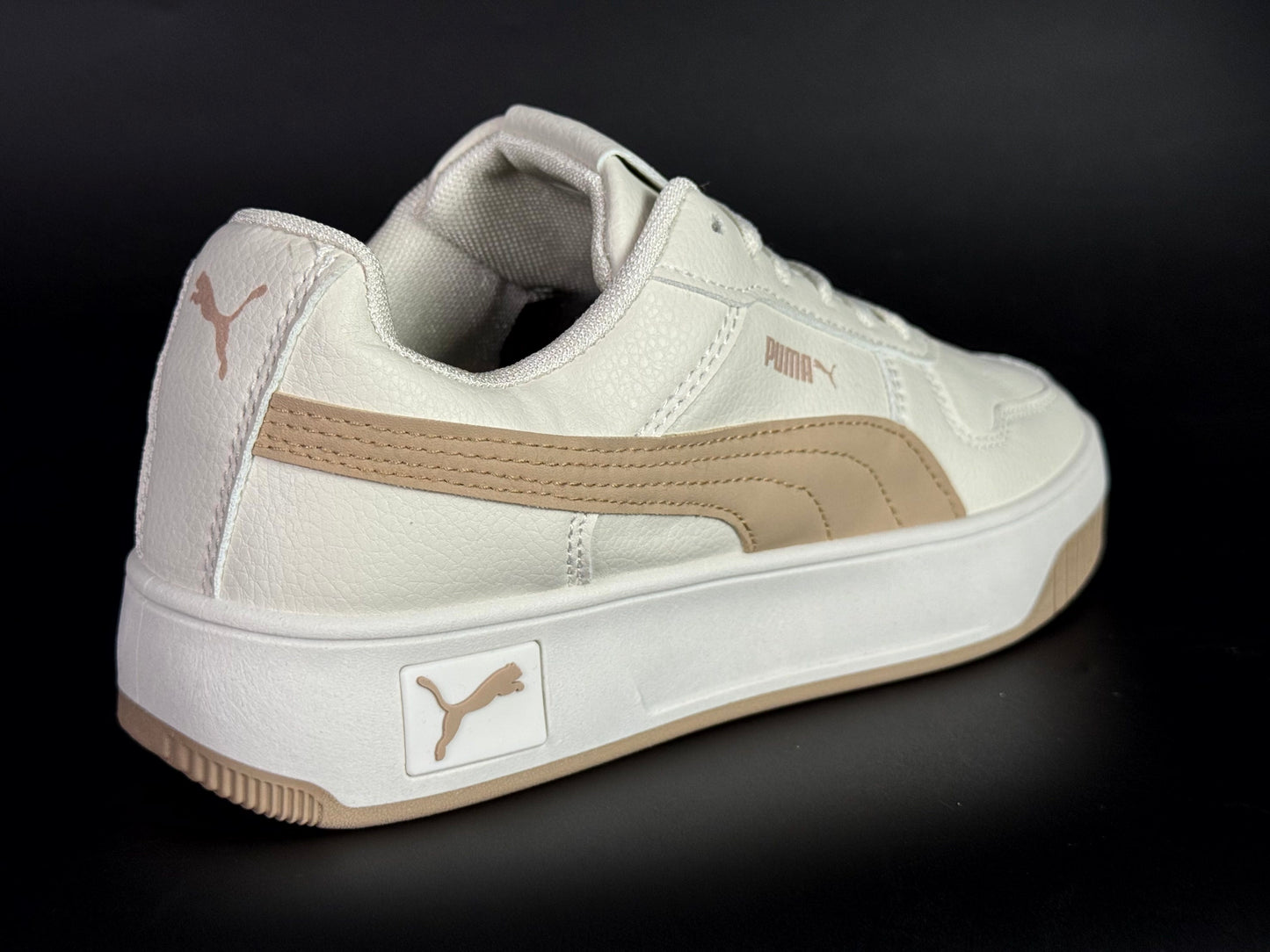 puma carina white/brown
